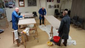 Chantier papier paint.