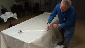 Nappe sur mesure.