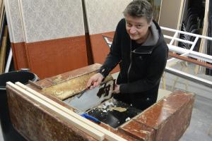 Restoration d'une cheminée.